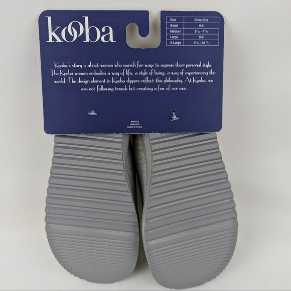 Slipper Limoncello Spritz Embroidered Jersey Knit Slip On Grey M (6.5-7.5) NWT - Picture 8 of 11